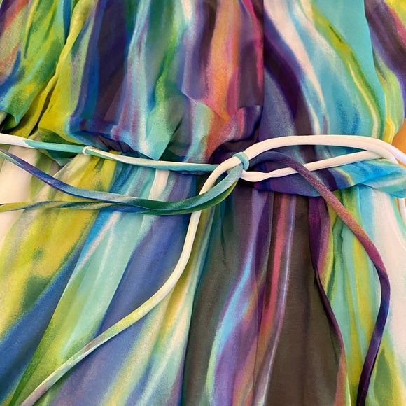 Multi-color High-Low Dress - Picture 6 of 6